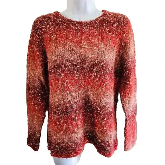 Talbots Petite M Vintage 90s Alpaca Mohair Wool Sweater Fall Cozy Old Money Cozy - Picture 2 of 8